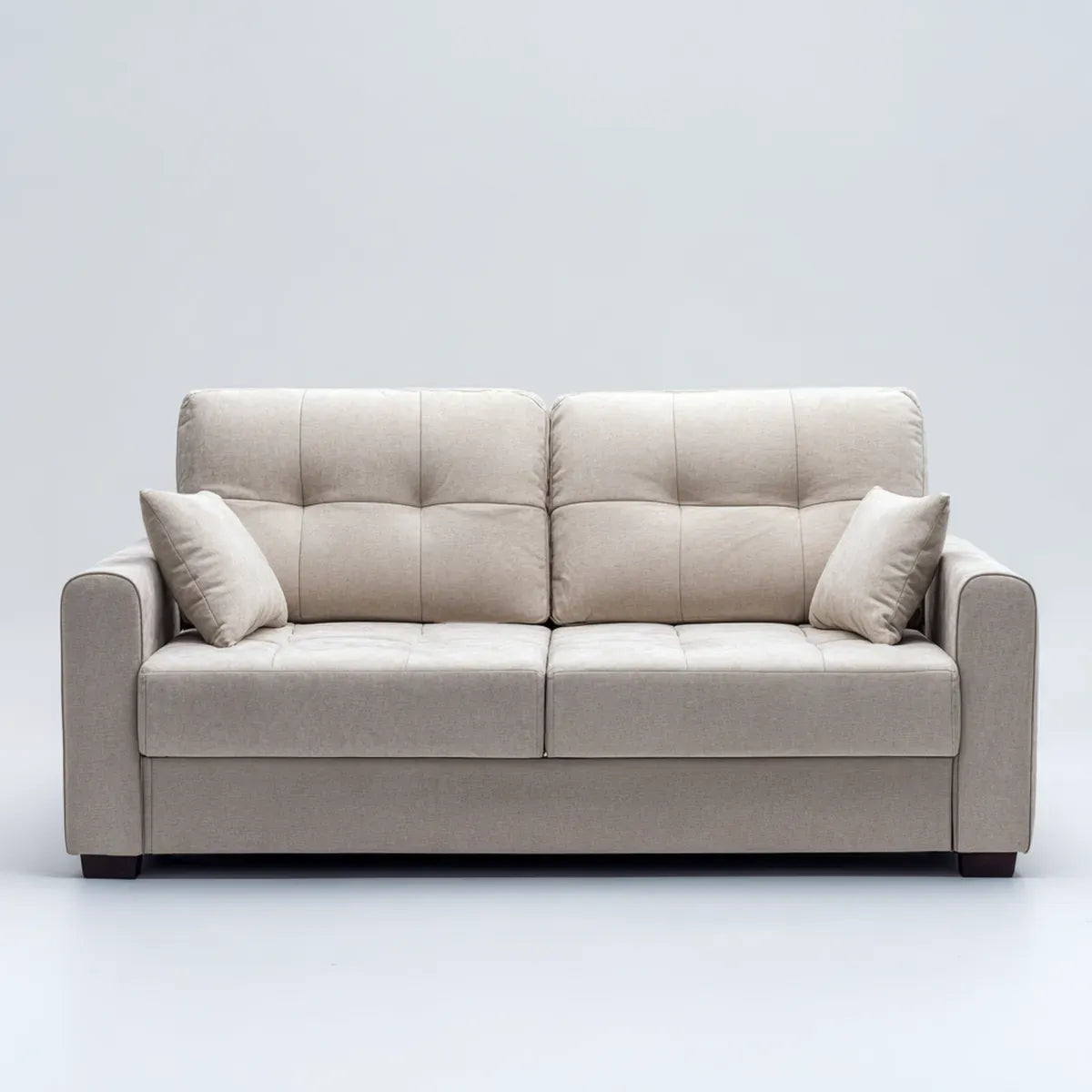 2-Sitzer Sofa Beige mit Polyesterbezug Rechteckig 190 x 90 x 88 cm